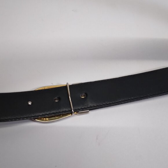 Vintage Gucci Reversible GG Black Brown Leather Belt - Picture 5 of 15
